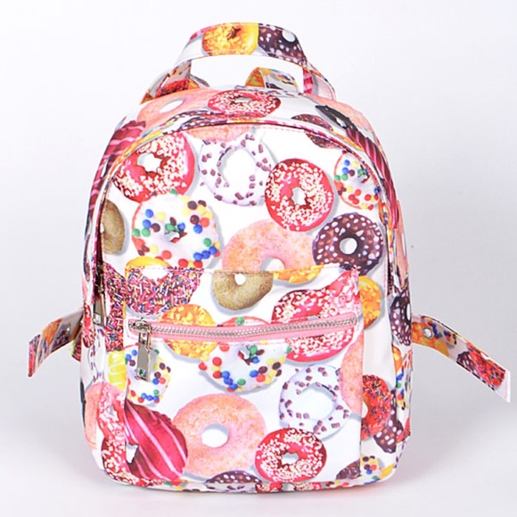 3AM Forever® Handbags - Sprinkle Donuts print shoulder backpack bag